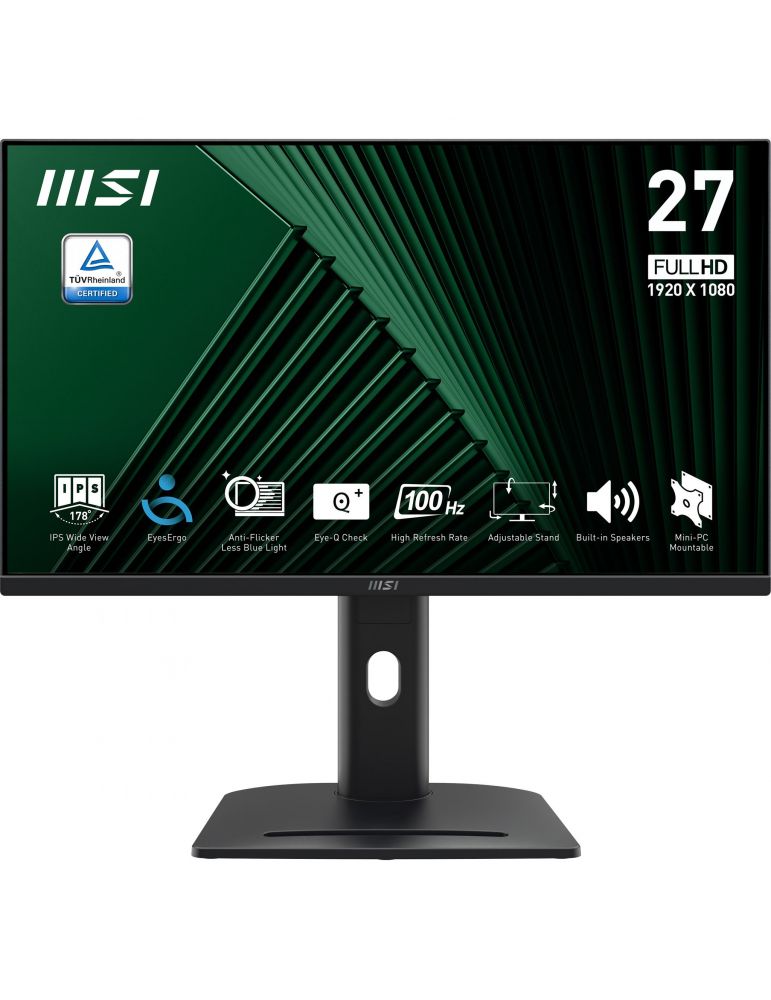 Computer Monitors MSI PRO MP275PG monitoare LCD 68,6 cm (27") 1920 x 1080 Pixel Full HD Negru