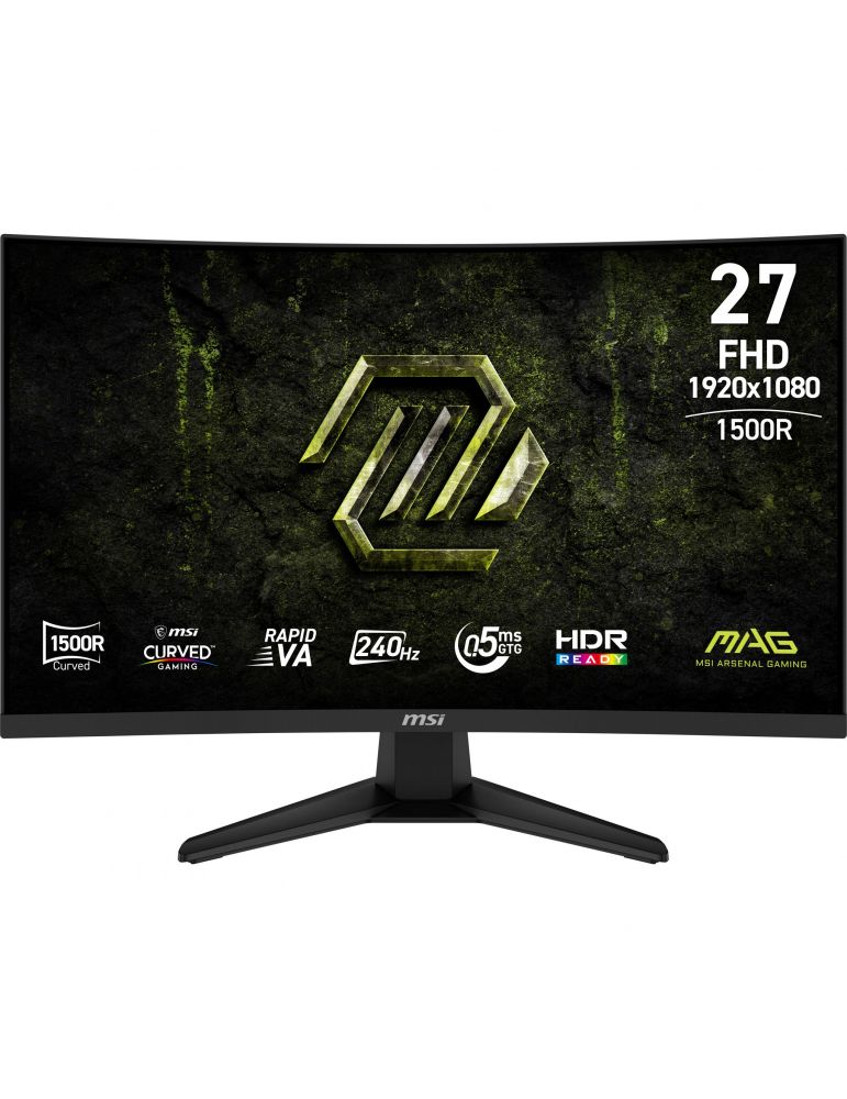 Computer Monitors MSI MAG 275CF X24 monitoare LCD 68,6 cm (27") 1920 x 1080 Pixel Full HD Negru