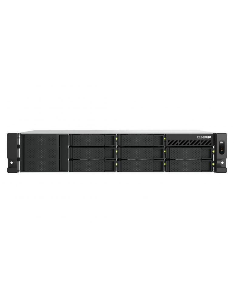 Network Storage Systems QNAP TS-855EU-RP NAS Cabinet metalic (2U) Intel Atom C5125 8 Giga Bites DDR4 0 TB QuTS hero Negru