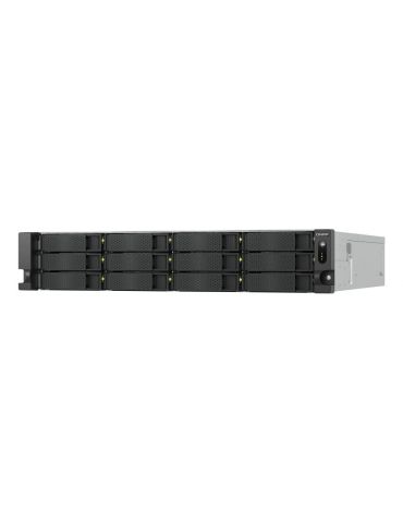 QNAP TS-H1277AXU-RP NAS Cabinet metalic (2U) AMD Ryzen™ 5 16 Giga Bites DDR5 0 TB QuTS hero Negru