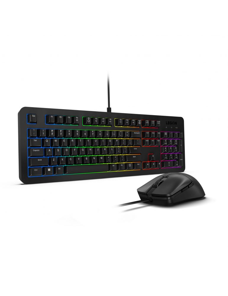 Computer Accessory Sets Lenovo GX31N91913 tastaturi Mouse inclus Gaming USB Engleză SUA Negru