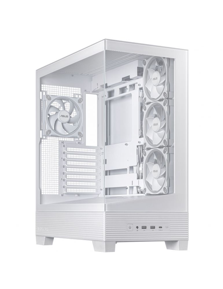Asus ASUS A31 Plus TG ARGB WHITE Midi Tower Alb