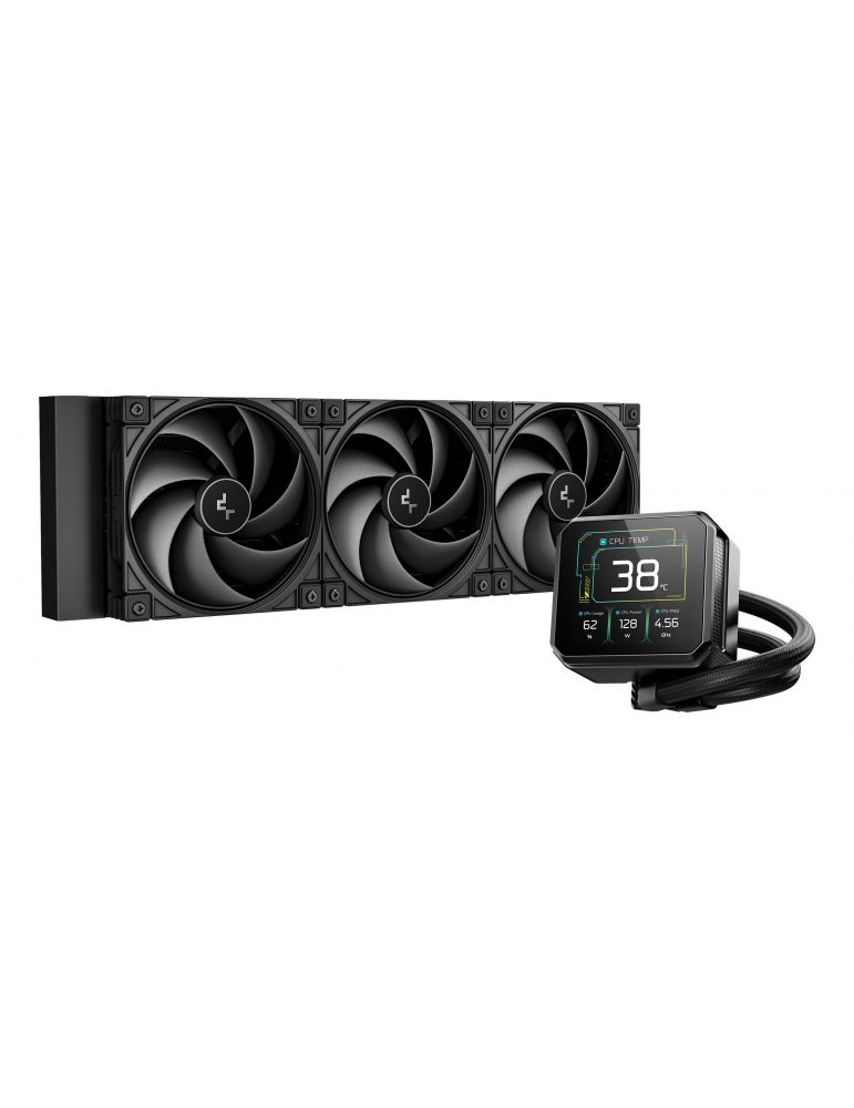 Computer System Cooling Parts DeepCool Spartacus 360 Procesor Kit lichid de răcire 12 cm Negru