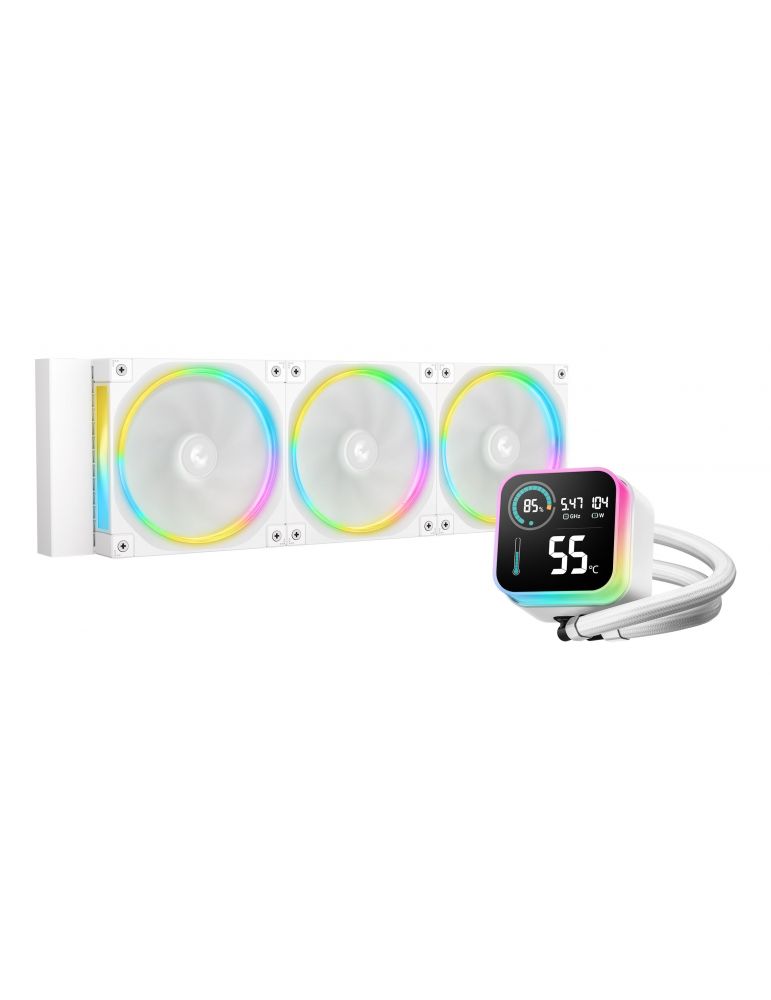 Computer System Cooling Parts DeepCool LQ360 ULTRA ARGB Procesor Kit lichid de răcire 12 cm Alb