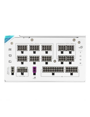 ASUS ROG -THOR-1200P3-WHITE-GAMING unități de alimentare cu curent 1200 W 20+4 pin ATX ATX Alb