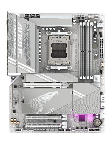 GIGABYTE X870 AORUS ELITE WIFI7 ICE AMD X870 Mufă AM5 ATX