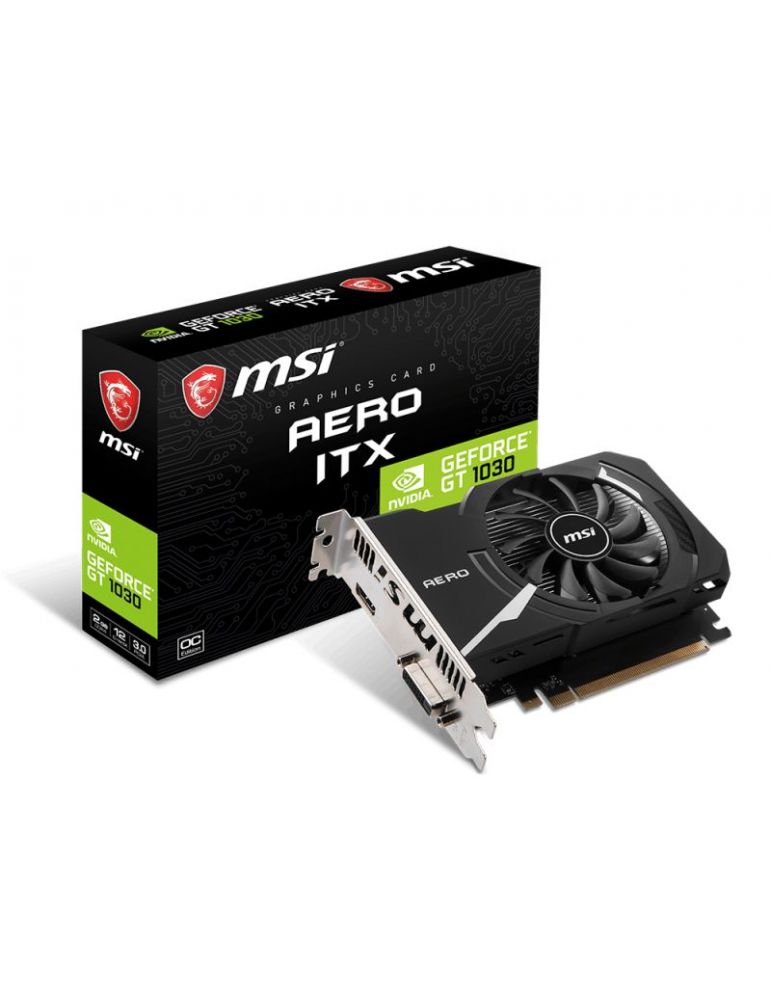 I/O Cards & Adapters MSI AERO ITX GeForce GT 1030 2GD4 OC NVIDIA 2 Giga Bites GDDR4