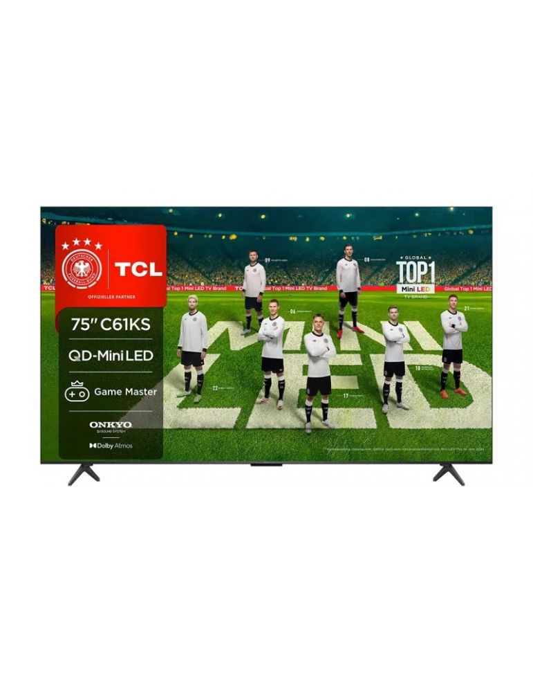 Televisions TCL Q7 75C61KS televizor 190,5 cm (75") 4K Ultra HD Smart TV Wi-Fi Metalic