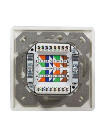 LogiLink NP0125 prize RJ-45 Metalic, Alb