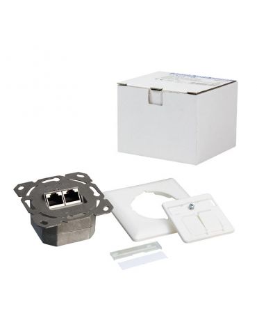 LogiLink NP0125 prize RJ-45 Metalic, Alb