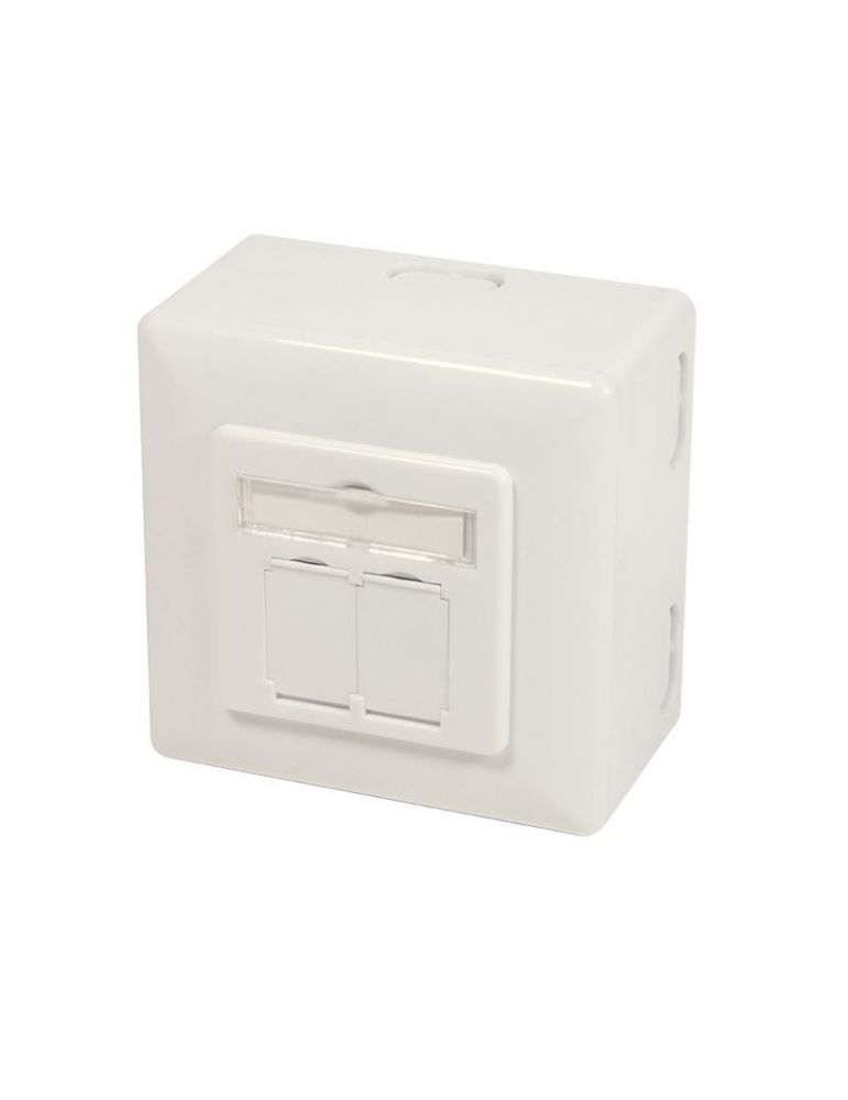 LogiLink NP0124 prize 2 x RJ-45 Metalic, Alb