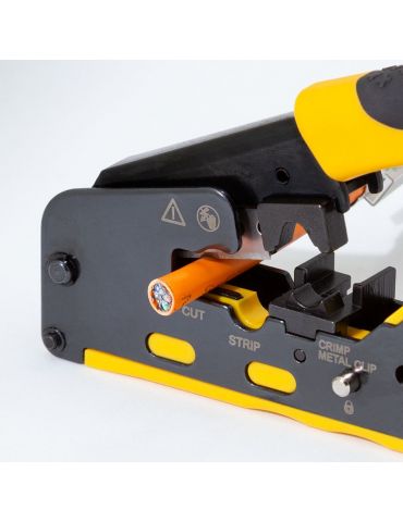 LogiLink WZ0060 clește sertizare Instrument de sertizare Negru, Galben