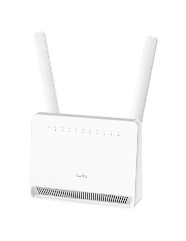 Cudy LT15E router wireless Gigabit Ethernet Bandă dublă (2.4 GHz  5 GHz) 4G Alb