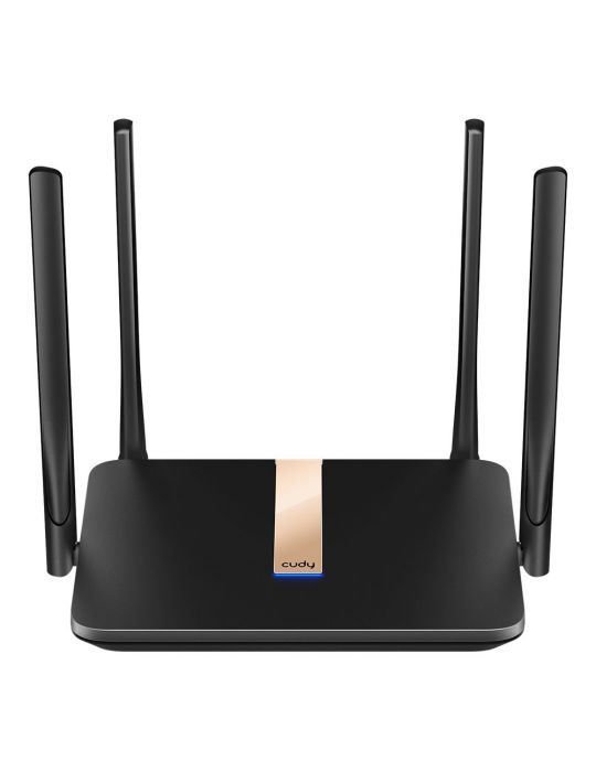 Cudy LT500D router wireless Fast Ethernet Bandă dublă (2.4 GHz  5 GHz) 4G Negru