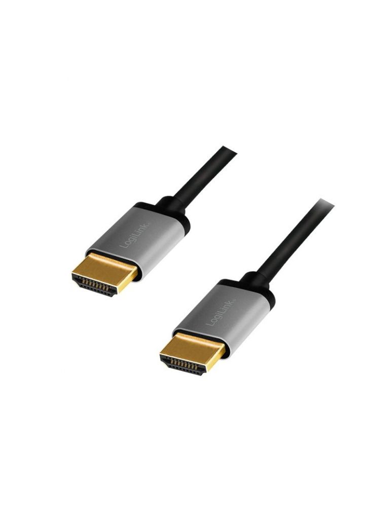 LogiLink CHA0100 cablu HDMI 1 m HDMI Tip A (Standard) Negru, Gri
