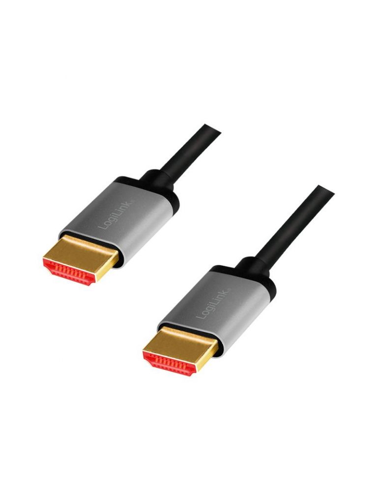 LogiLink CHA0106 cablu HDMI 3 m HDMI Tip A (Standard) Negru, Gri