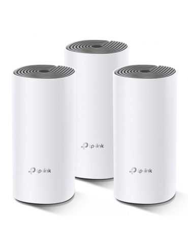 TP-LINK Deco E4 (3-pack) Bandă dublă (2.4 GHz/ 5 GHz) Wi-Fi 5 (802.11ac) Alb, Gri 2 Intern Tp-link - 2
