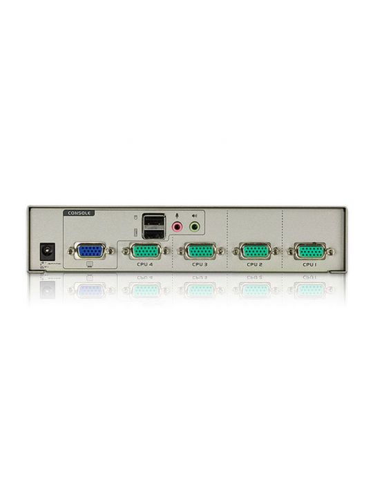 Aten CS74U switch-uri pentru tastatură, mouse și monitor (KVM) Raft pentru montat echipamente Alb Aten - 2