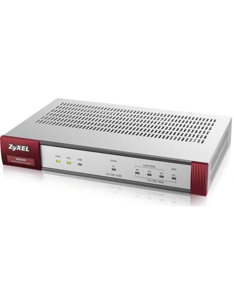 Zyxel zywall usg 40 next-gen unified security gateway utm bundle