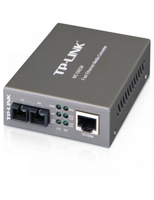 Switch media convertor tp-link 2 porturi (1x100mbps sc 1x10/100 mbps Tp-link - 1