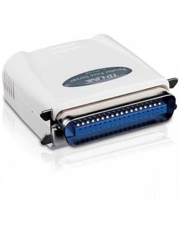 Print server tp-link 10/100mbps port paralel suporta alerte e-mail internet Tp-link - 1