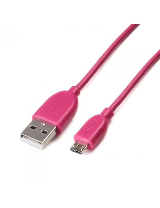 Cablu de date/incarcare serioux port microusb 1m roz Serioux - 1